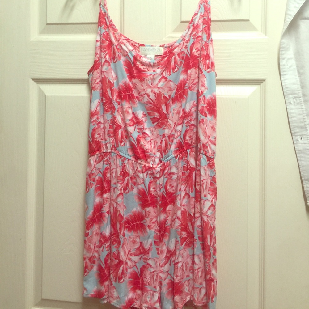 Tropical Print Romper Forever 21