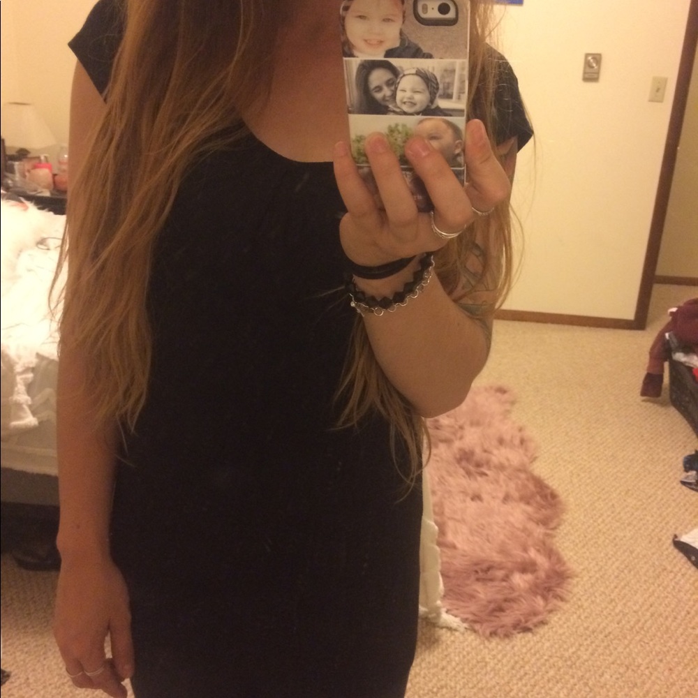 Black Nollie cage back shirt