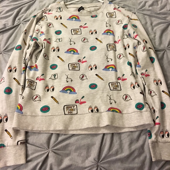 SOLD--Rainbow sweater - Picture 1 of 2