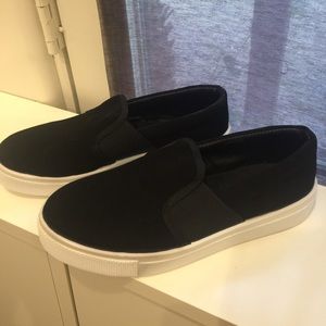 Brand new Black TopShop slip ons