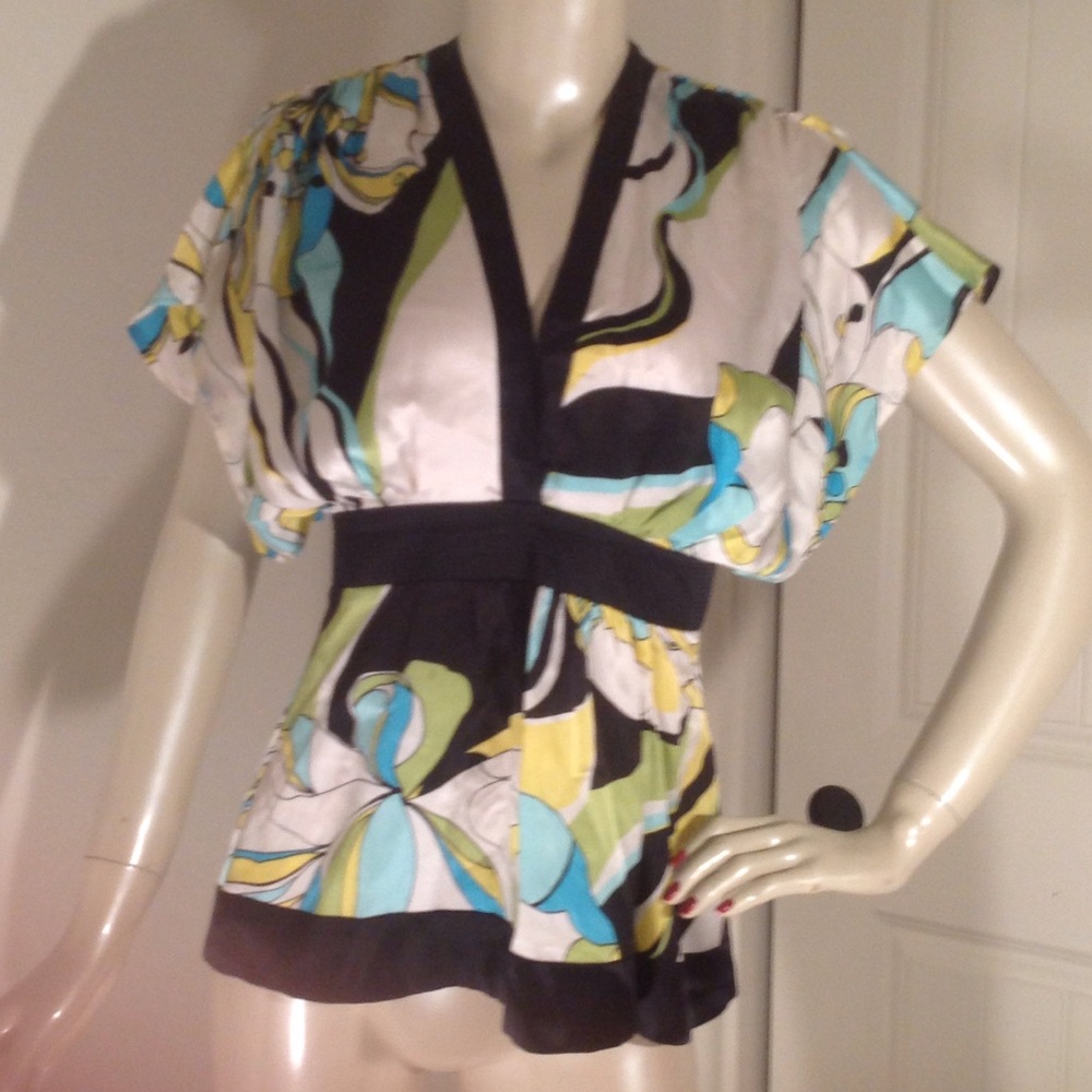 💋Beautiful BEBE Silk Elegant Blouse  Shop & Help
