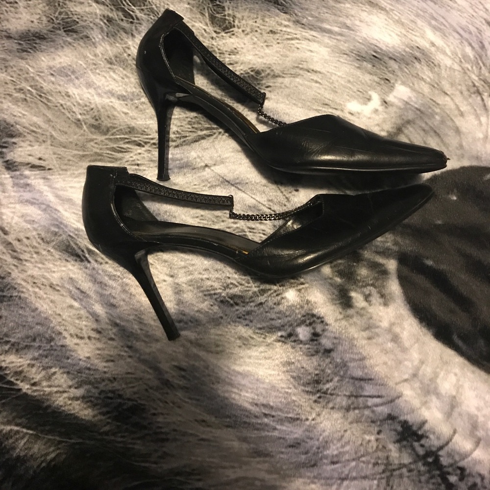 Black heels.