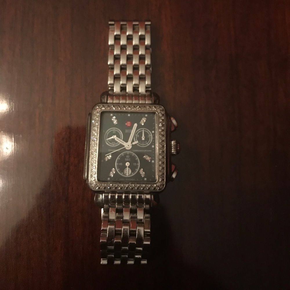 Michele Deco Chronograph Black Face