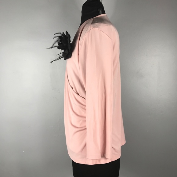 Nwot Valerie Steven Faux wrapped top Medium - Picture 3 of 6