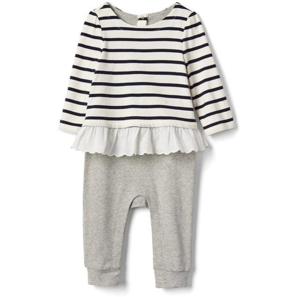 Baby gap one piece striped outfit