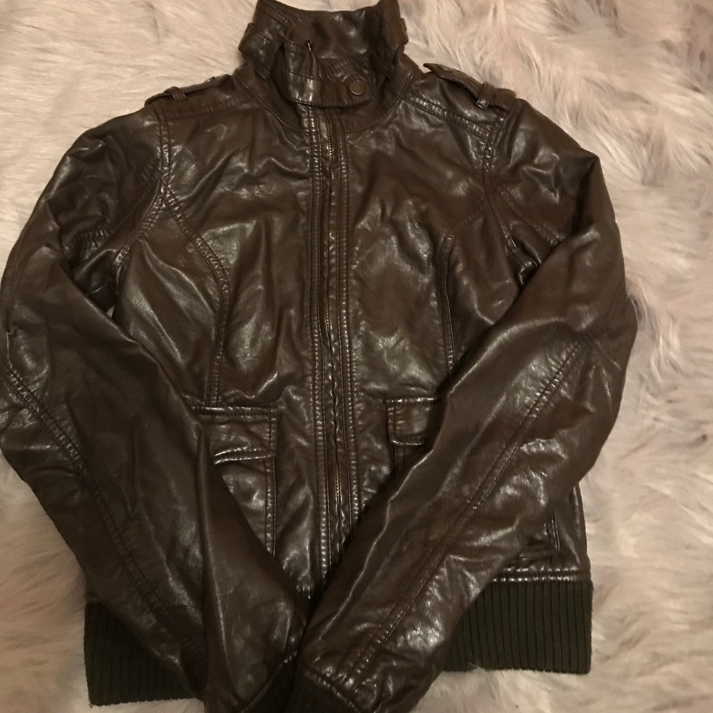 Faux Leather Jacket