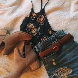 floral halter top