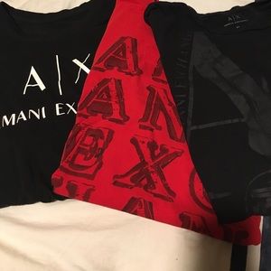 3 Armani exchange tshirts