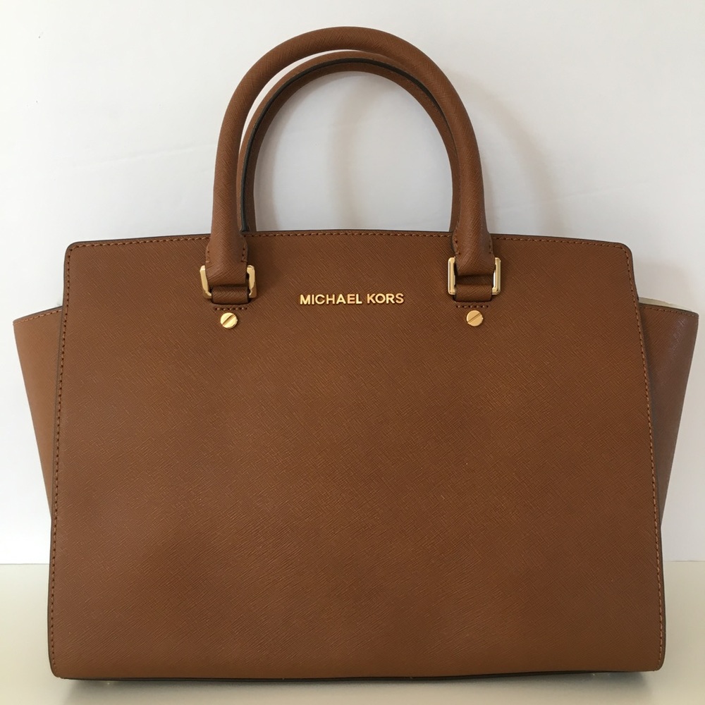 Michael Kors Selma Large Saffiano Leather Satchel