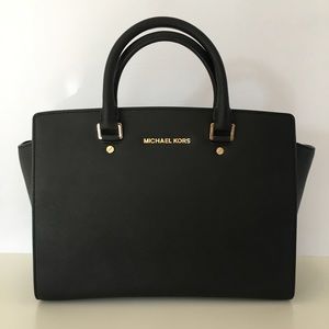 Michael Kors Selma Large Saffiano Leather Satchel