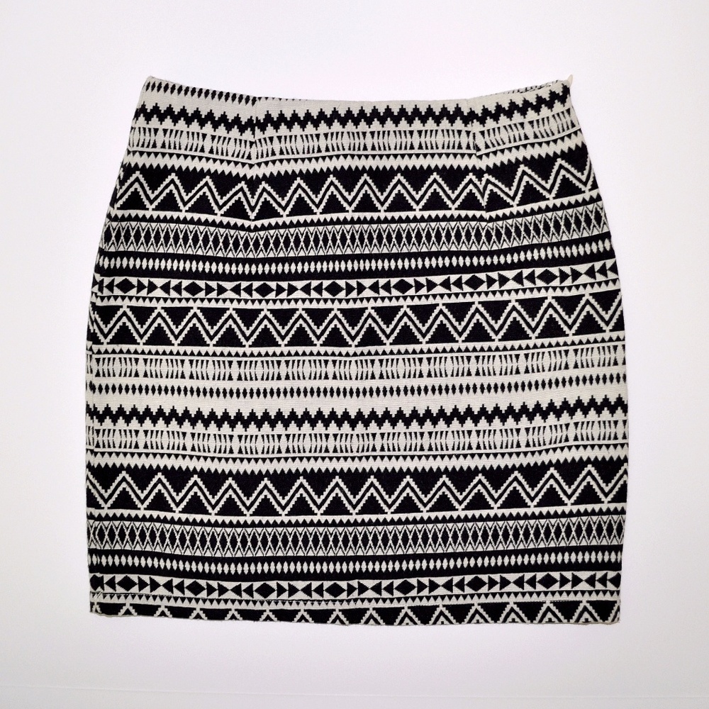 Aztec Tribal Print Mini Skirt