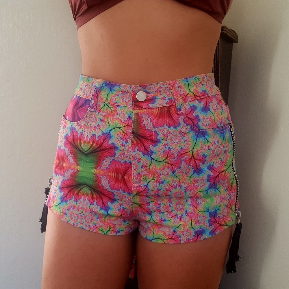Vibrant Psychedelic Shorts