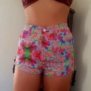 Vibrant Psychedelic Shorts