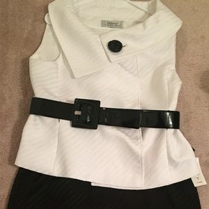 Black & white women's Tahari skirt suit size 16