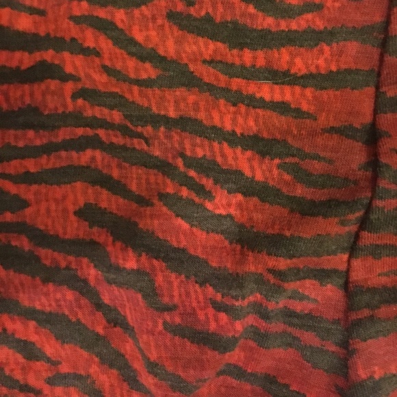 KENZO x H&M wool red zebra print leggings - Picture 6 of 6