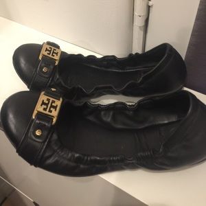 Black Tory burch flats