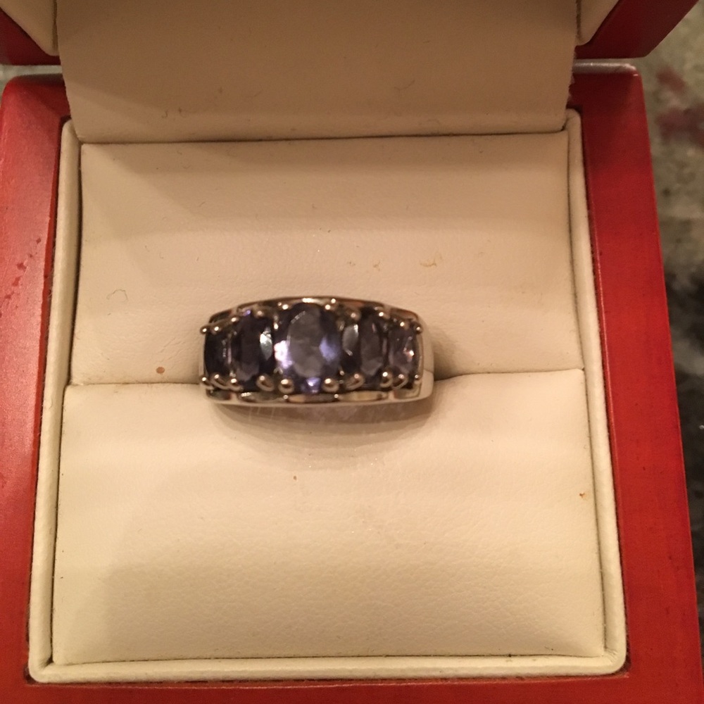 5-stone kyanite ring