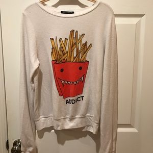 Wildfox Fries Addict Crewneck size S