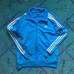 Blue adidas track jacket