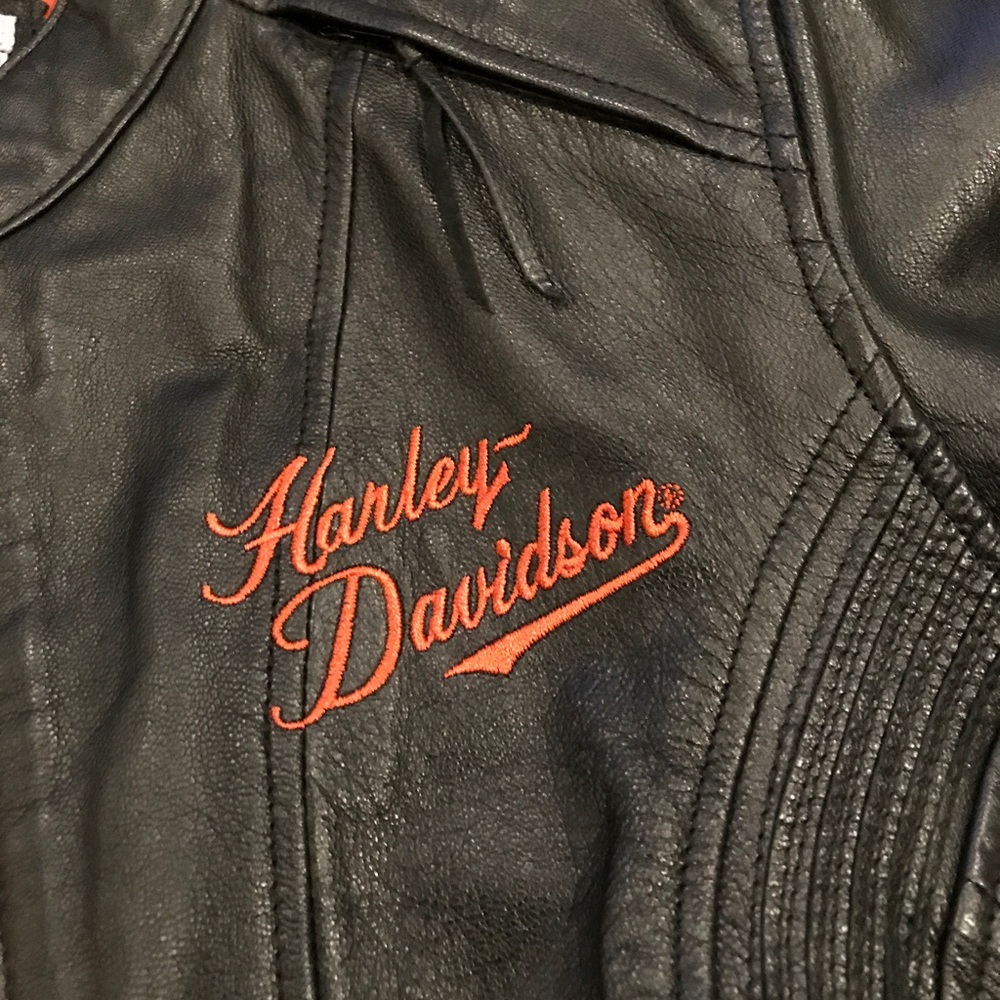 Authentic Leather Harley Riding Jacket