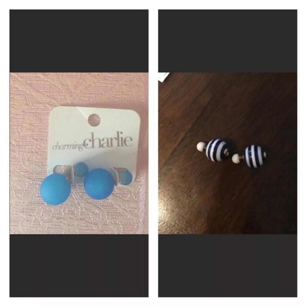 Charming Charlie Double Sided Earrings