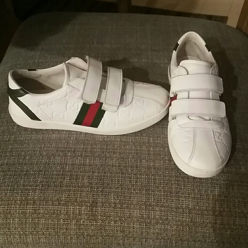 Authentic Gucci Children's Leather Sneakers