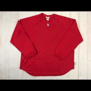 Majestic MLB StLouis Cardinals Long sleeve fleece