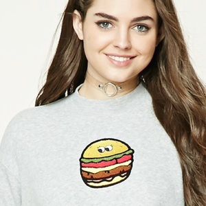 Fleece Cheeseburger Sweatshirt