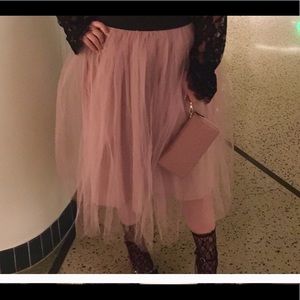 Forever 21 Mauve pink tulle skirt Sz S