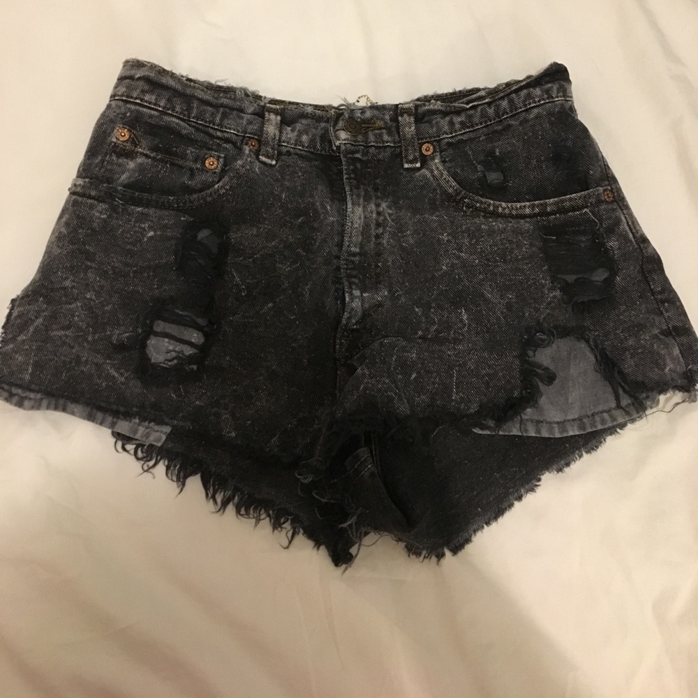 Levi's acid wash cut offs