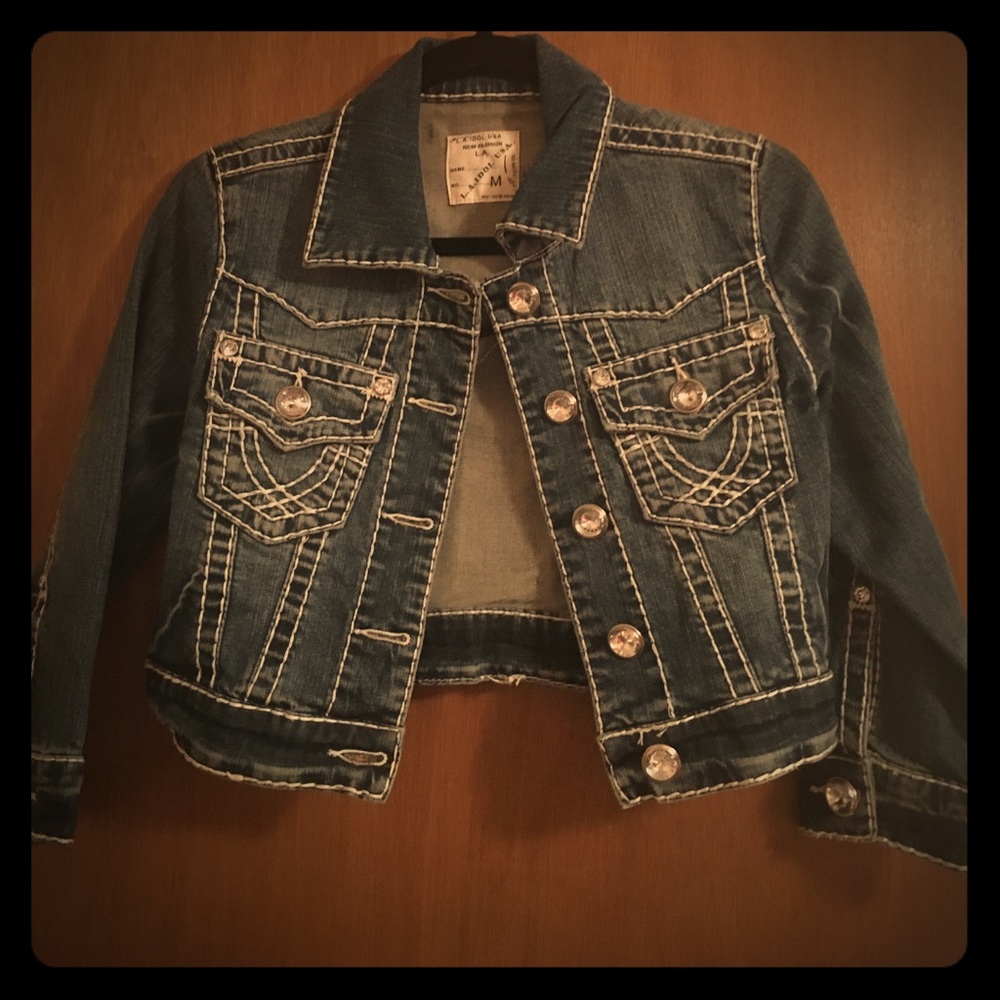 LA Idol blue jean jacket