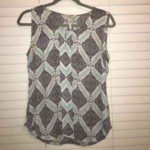 Shelli Segal sleeveless blouse Sz 2
