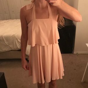 ASOS Pretty Pink Flowy Mini Dress with Tie 🎀