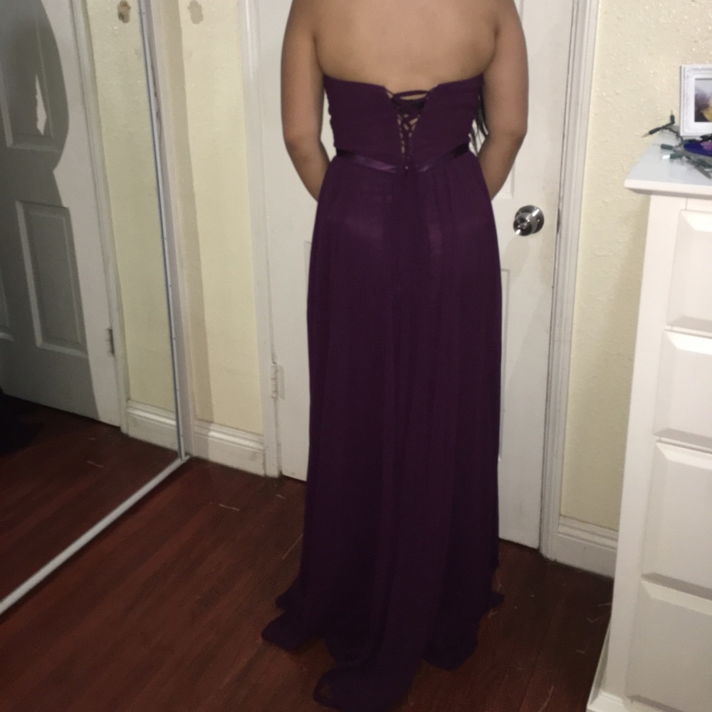 Plum/Purple/Eggplant Gown Formal Dress Gem