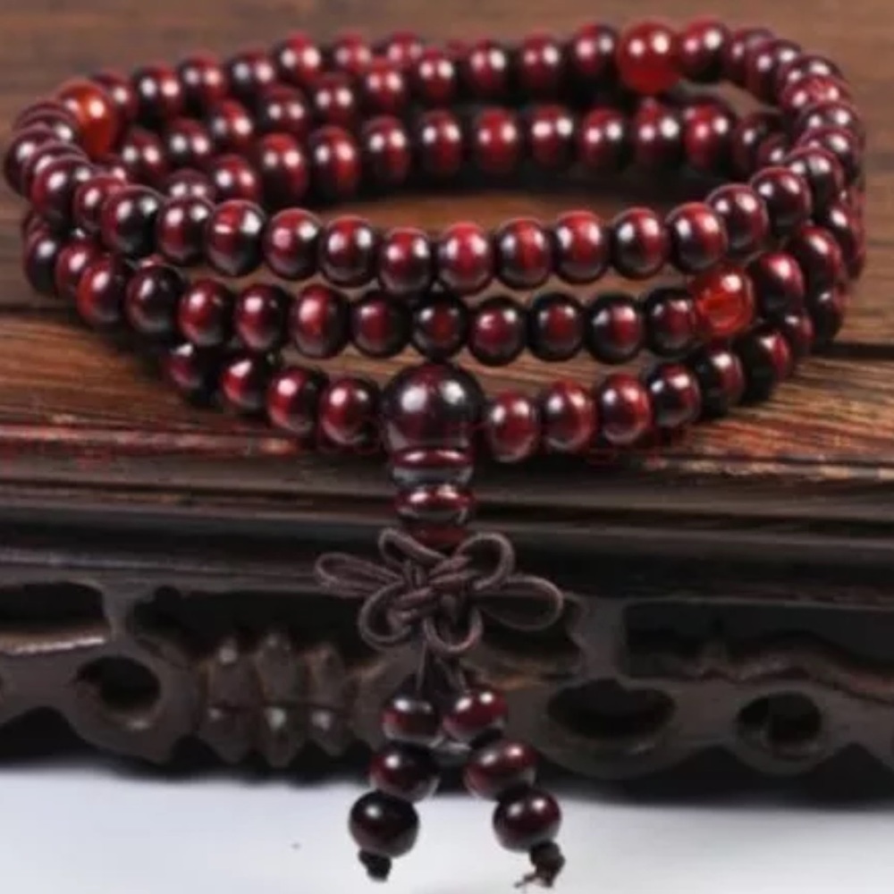 MEDITATION BUDDHA SANDALWOOD PRAYER BEAD BRACELET