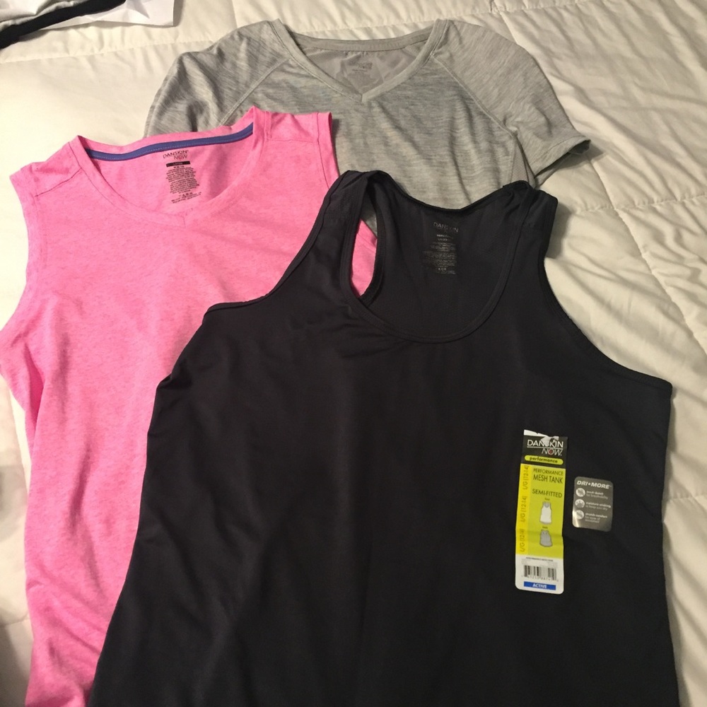 Lot of 3 fitness shirts and tank tops