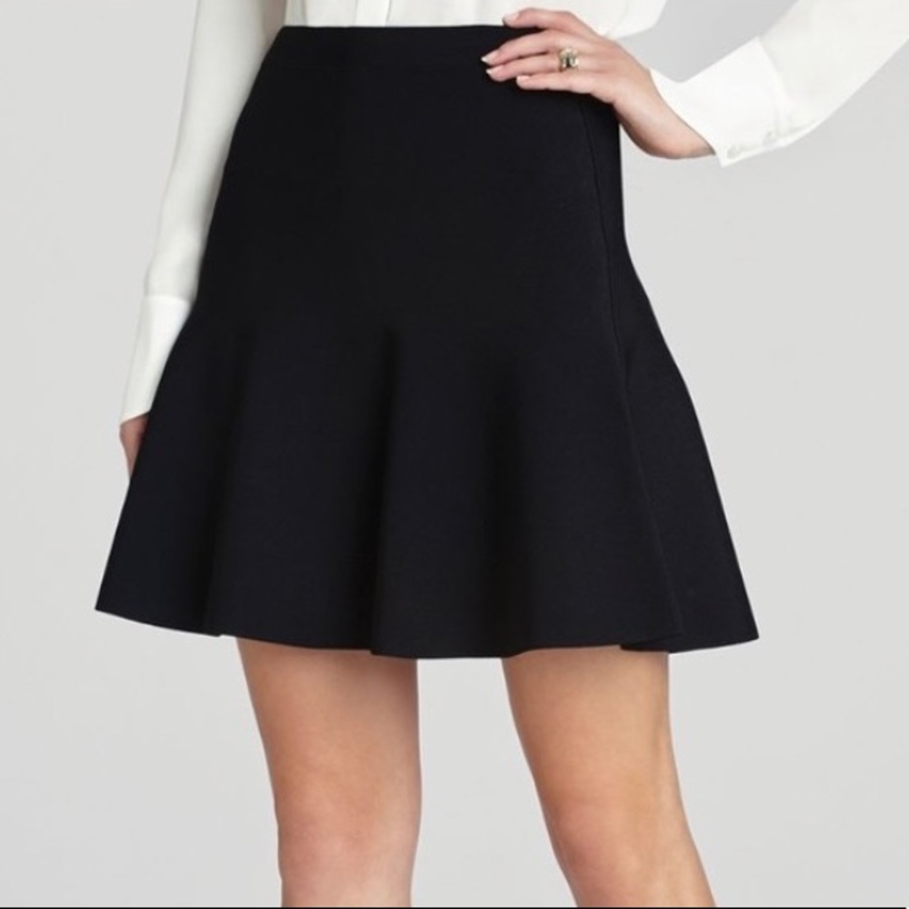 BCBGMAXAZRIA Ingrid A-Line Knit Woven Skirt - Picture 1 of 4