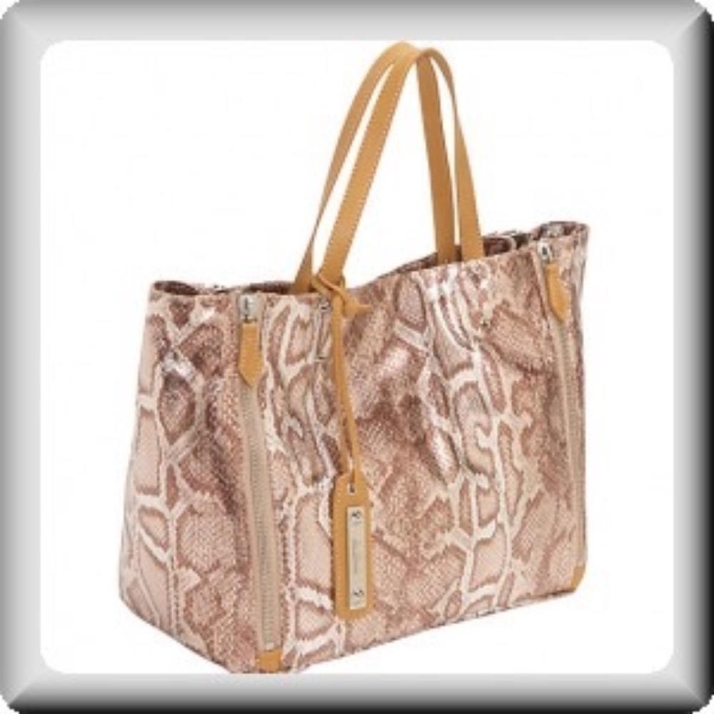 Sam Edelman Snake Print Metallic Tote Bag