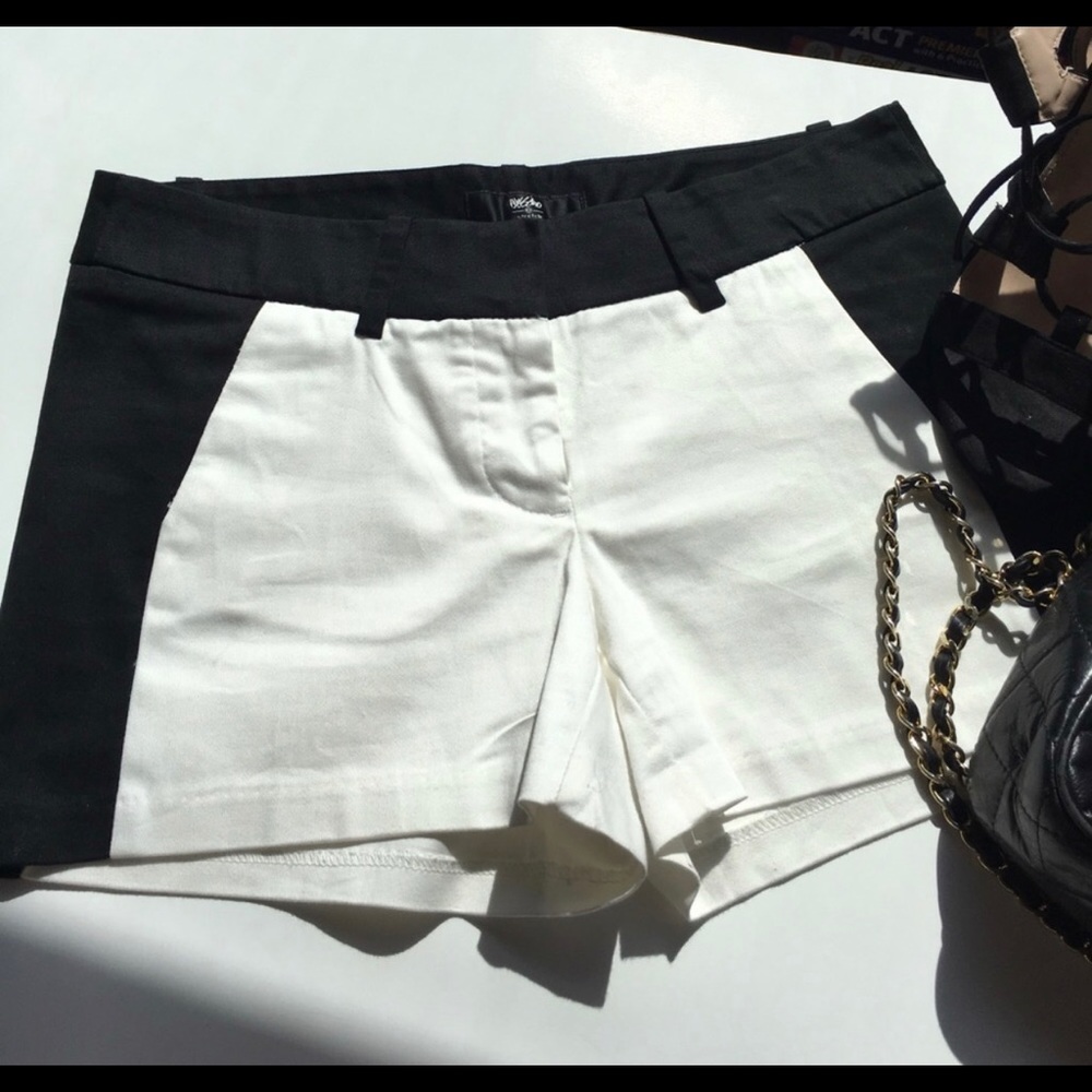 White and Black Shorts