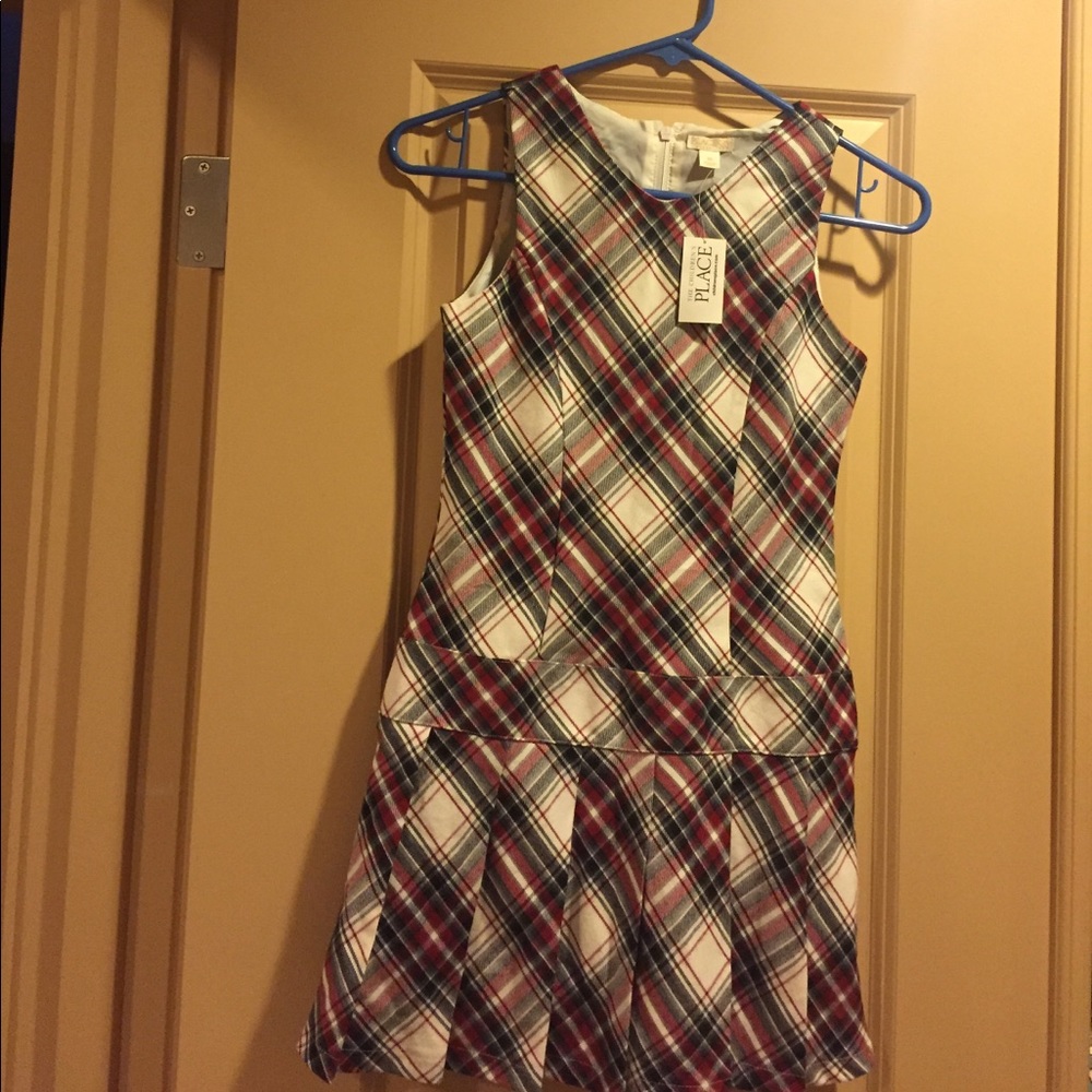 Plaid dress size 10 girls