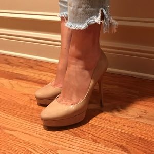 Jimmy Choo Nude Pumps