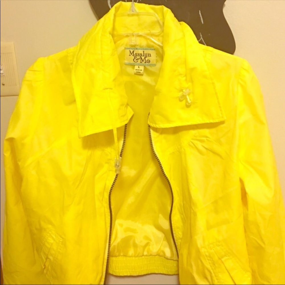 Yellow windbreaker