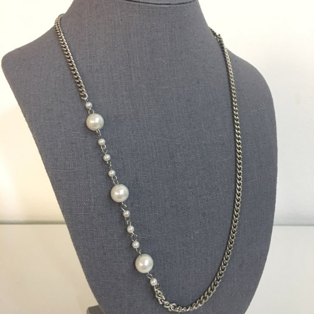 Handmade Pearl Chain "Dana" Necklace