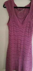 ATHLETA Plum crocheted dress!