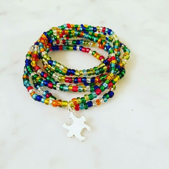 Magen's Fairytale Creations Jewelry - Autism Awareness Wrap Bracelet
