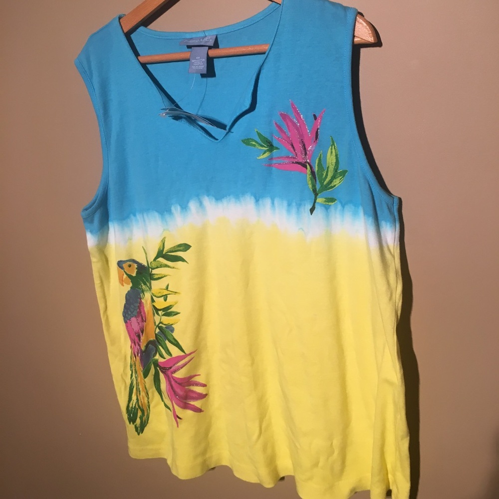 NWT Liz & Me Embellished Tank Top Size 0X