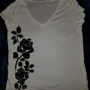 White Express Embellished top