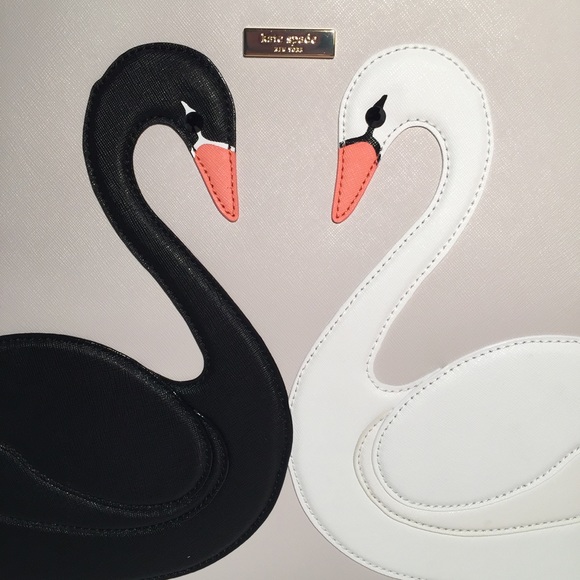 •KATE SPADE• JULES SWAN AROUND SAFFIANO TOTE - Picture 3 of 5