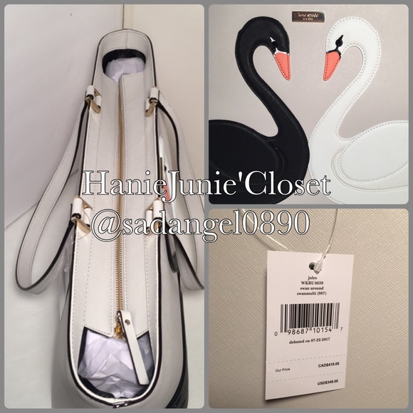 •KATE SPADE• JULES SWAN AROUND SAFFIANO TOTE - Picture 5 of 5
