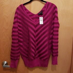 Pink chevron sweater